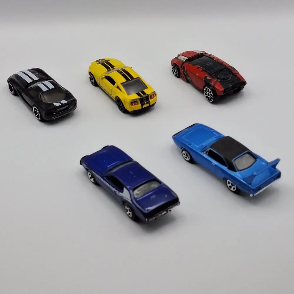 Loose Mixed Diecast Toy Car & Truck Lot 13 Pieces (Batmobile, Superbird, Muscle)